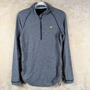 Magnolia Lane Tech Masters Golf 1/4‎ Zip Pullover Women Small Gray Ruched